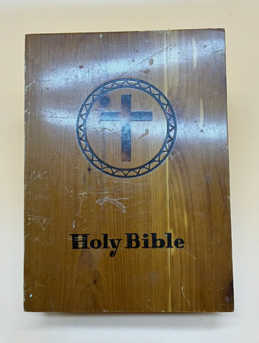 Holy Bible - Memorial Edition w/ Cedar Wood Case AFL-CIO Prince of Peace Edition